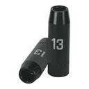 Dado largo cuadro 1/2' de impacto 6 puntas de 13 mm, TRUPER D-7313-ML