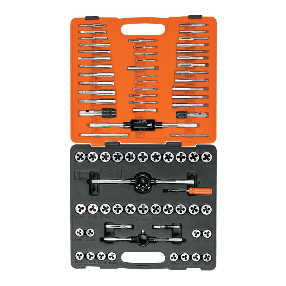 Juego de 76 piezas de machuelos y tarrajas, Truper J-MATA-76