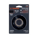 Cinta de aislar de 18 m x 19 mm, negra en blíster, TRUPER M-33NB