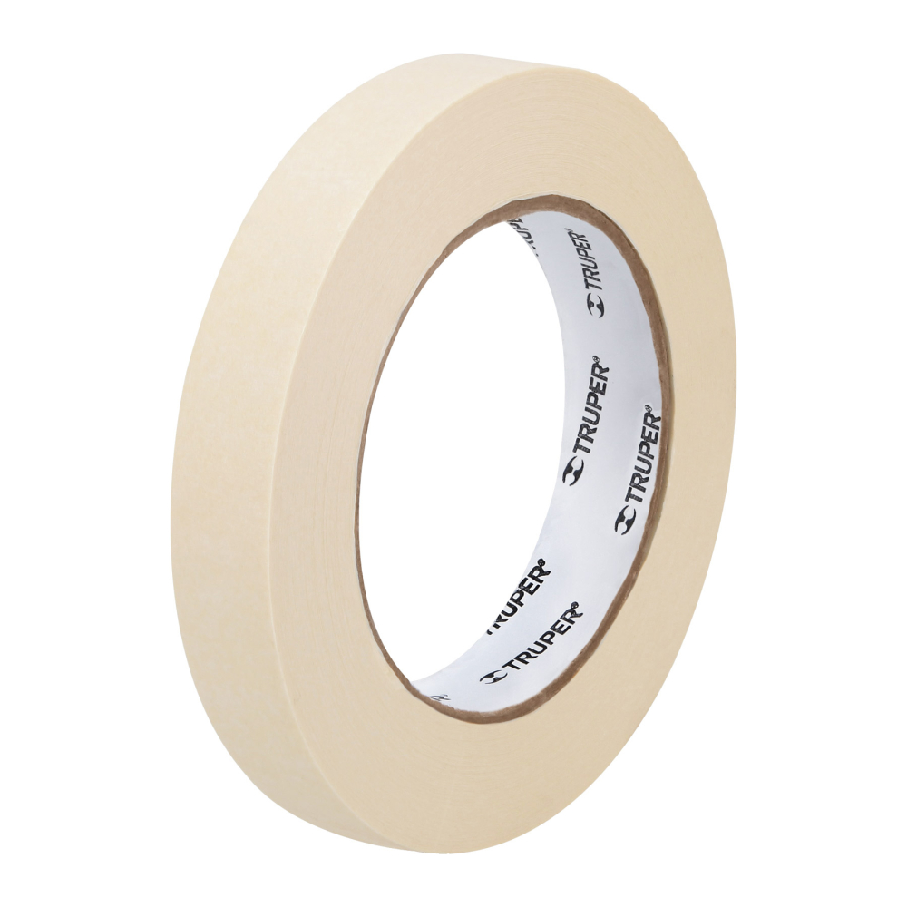 Cinta masking tape de 1/2' x 50 m, Truper MSK-1/2