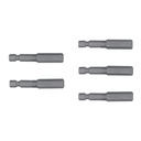 Estuche con 5 puntas hexagonales de 5/16mm largo 2', EXPERT PUDE-7231