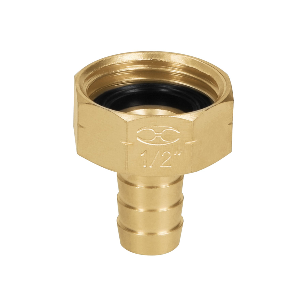 Conector 1/2' hembra de latón sólido para manguera, TRUPER CF-1/2B