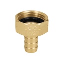 Conector 1/2' hembra de latón sólido para manguera, TRUPER CF-1/2B