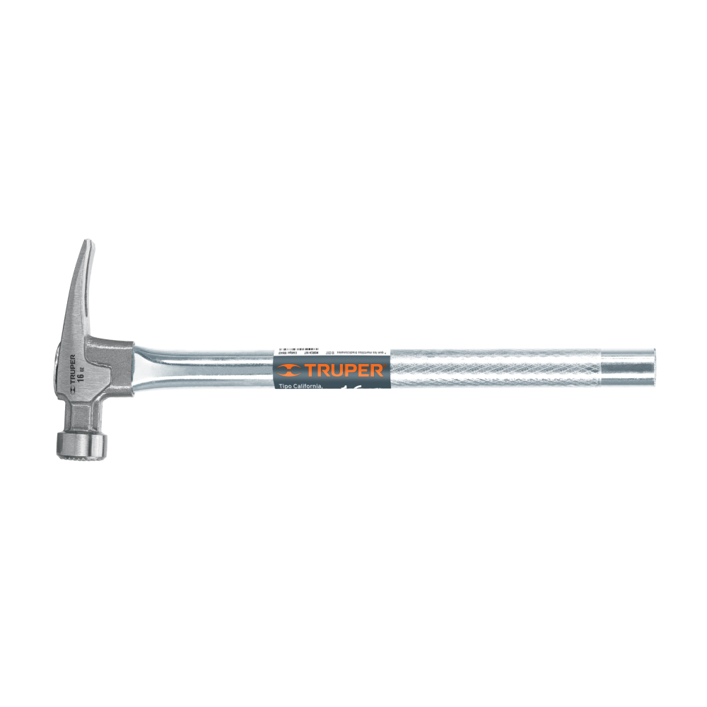 Martillo tubular 16 oz uña California Ripper, cara fresada MORCA-16T