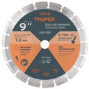 Disco de diamante de 9' x 2.7 mm, rin segmentado, TRUPER DID-390