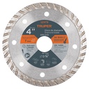 Disco de diamante de 4' x 2.2 mm, rin turbo, TRUPER DID-240