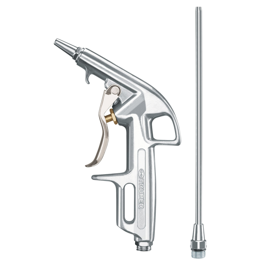 Pistola de aluminio para sopletear, 2 boquillas, TRUPER PISO-363