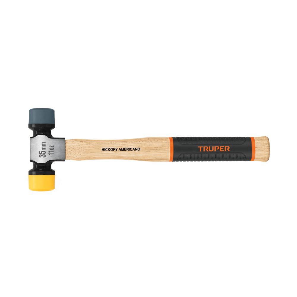 Martillo con caras suaves intercambiables 11oz, TRUPER GRIP MASU-35
