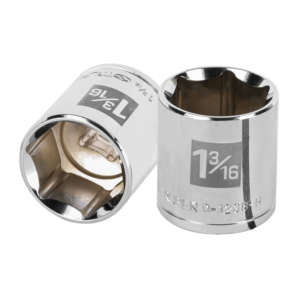 Dado de 1-3/16', 6 puntas, cuadro 1/2', TRUPER D-1238-H