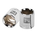 Dado de 1-3/16', 6 puntas, cuadro 1/2', TRUPER D-1238-H