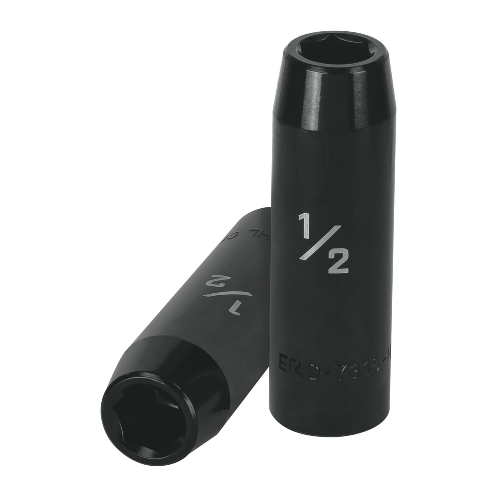 Dado largo impacto de 1/2', 6 puntas, cuadro 1/2', TRUPER D-7316-HL