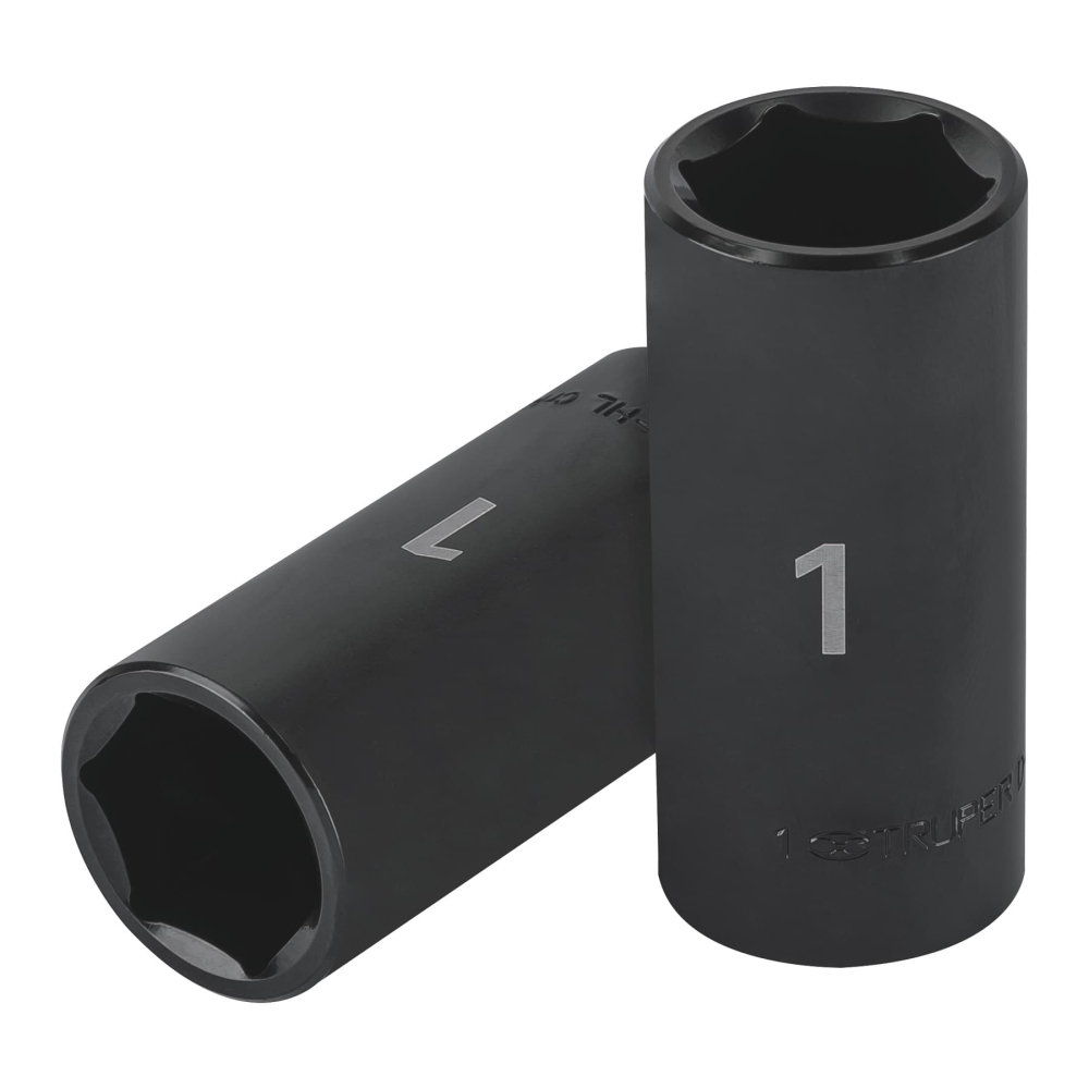 Dado largo impacto de 1', 6 puntas, cuadro 1/2', TRUPER D-7332-HL