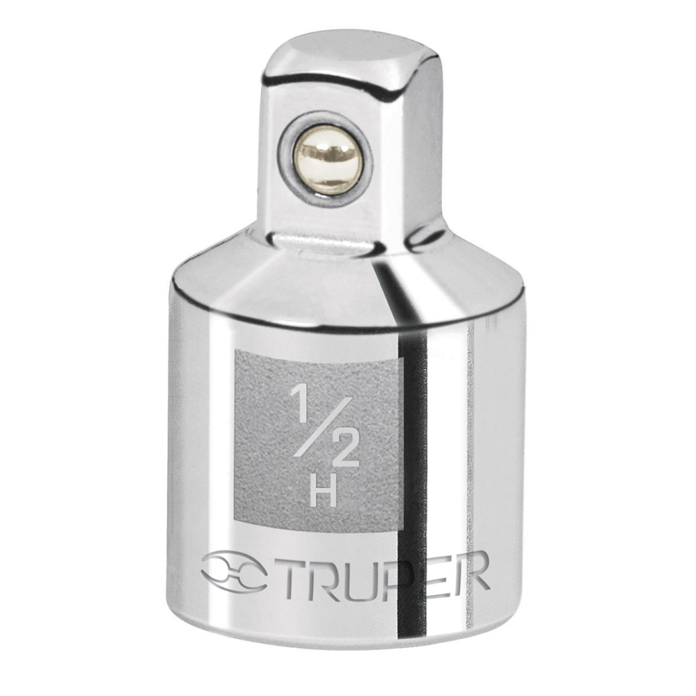 Adaptador para matraca de cuadro 1/2' a cuadro 3/8', TRUPER A-5254