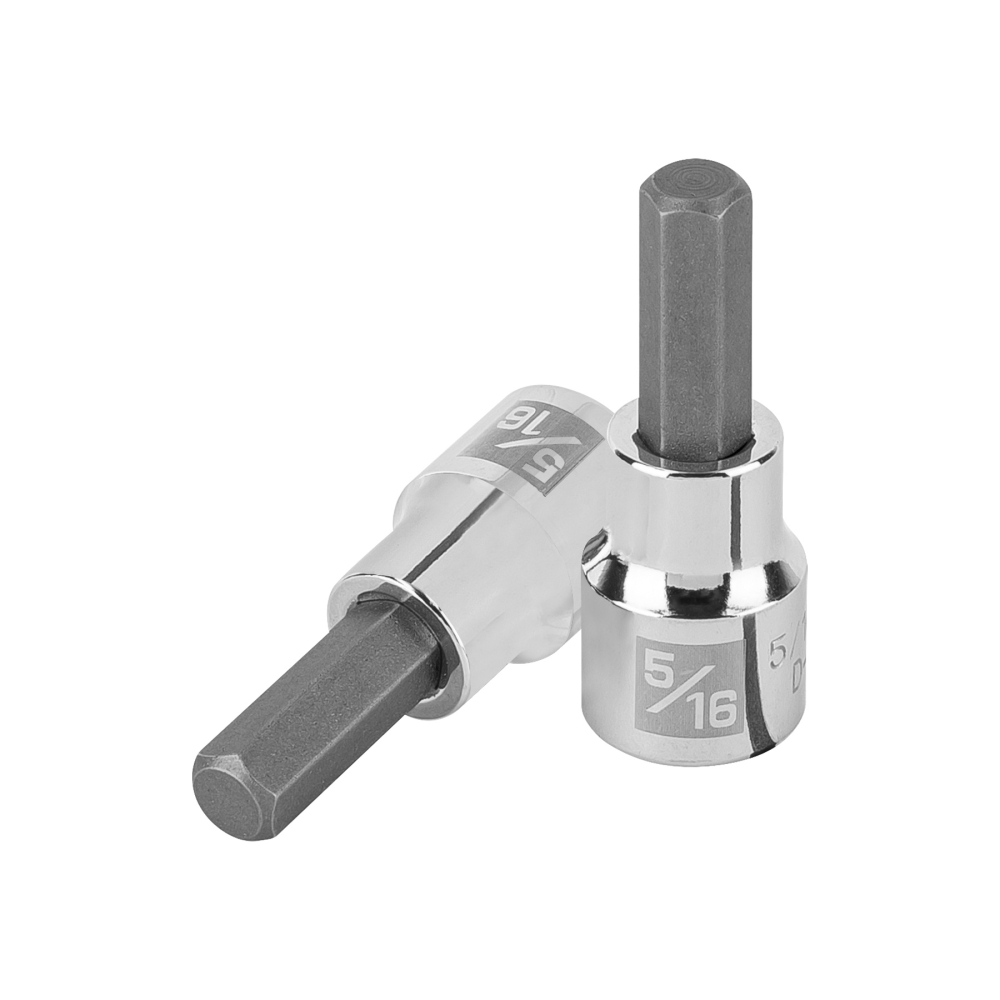 Dado punta hexagonal de 5/16', cuadro 3/8', TRUPER D-4990-5/16