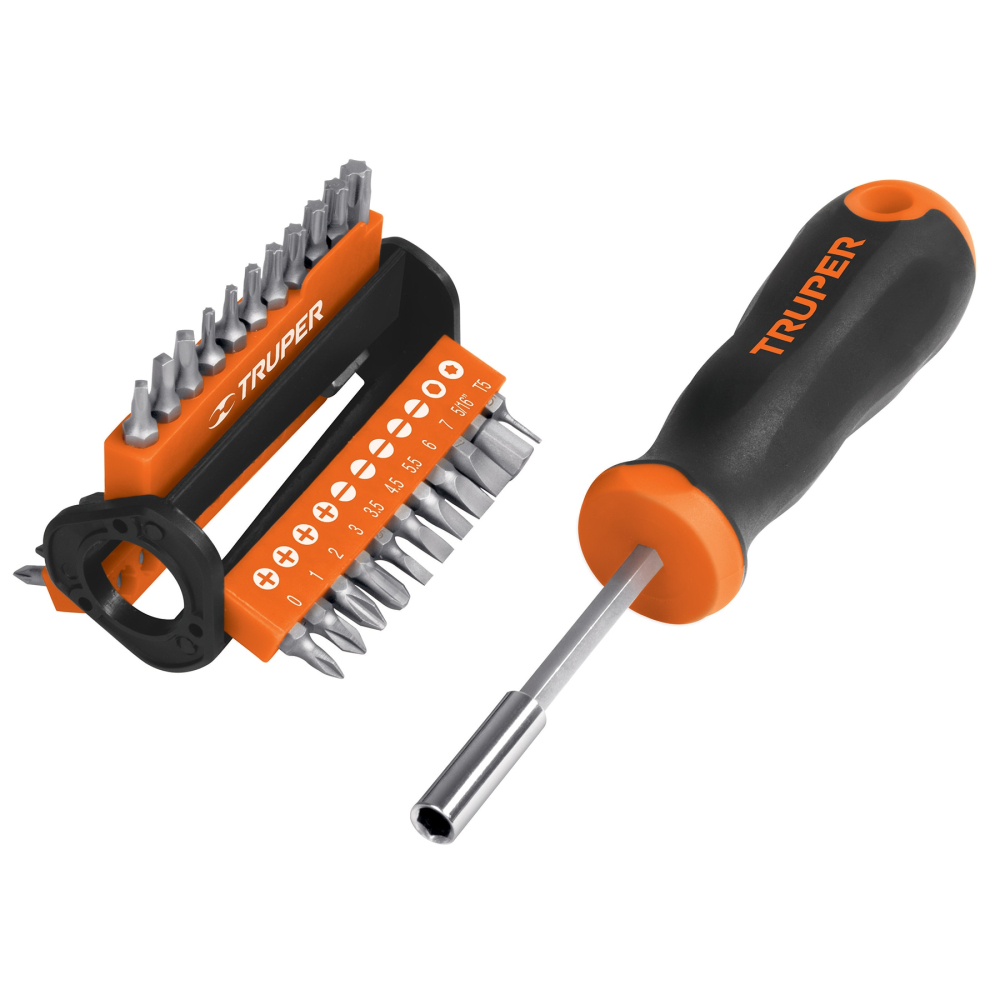 Desarmador multipunta con 33 puntas, TRUPER DMP-33