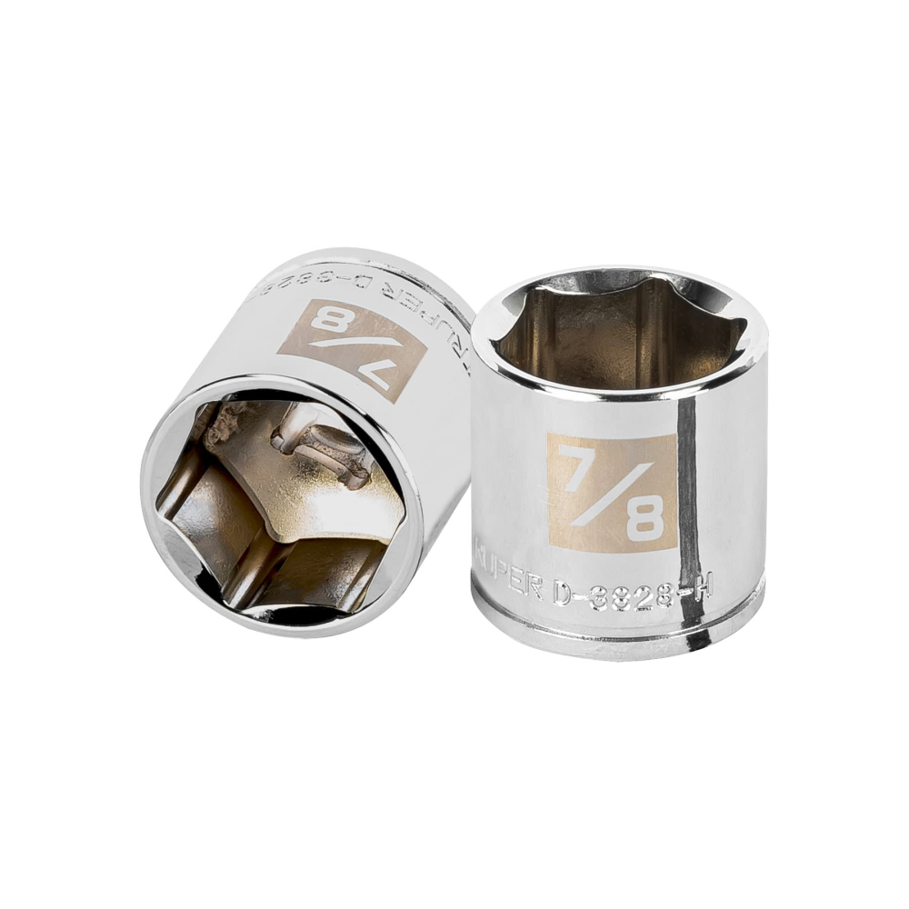 Dado de 7/8', 6 puntas, cuadro 3/8', TRUPER D-3828-H