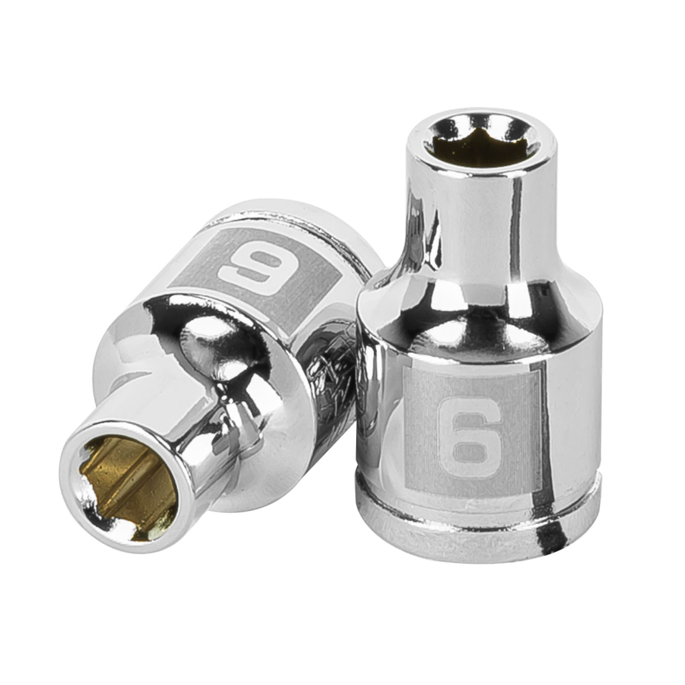 Dado de 6 mm, 6 puntas, cuadro 3/8', TRUPER D-3806-HM