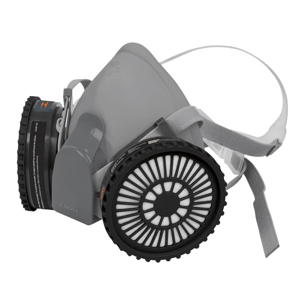 Kit respirador con cartuchos pintura y pesticida, EXPERT KIT-RES-PP