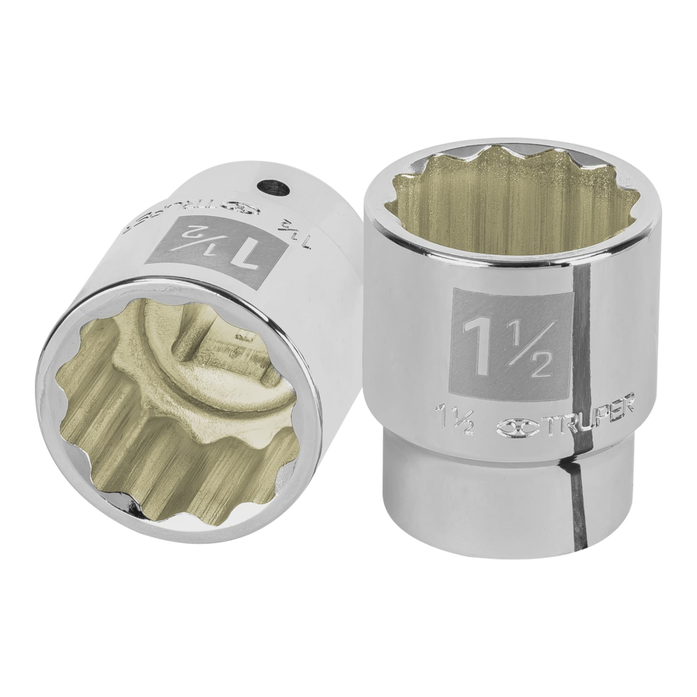 Dado de 1-1/2', 12 puntas, cuadro 3/4', TRUPER D-3448