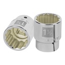 Dado de 1-1/2', 12 puntas, cuadro 3/4', TRUPER D-3448