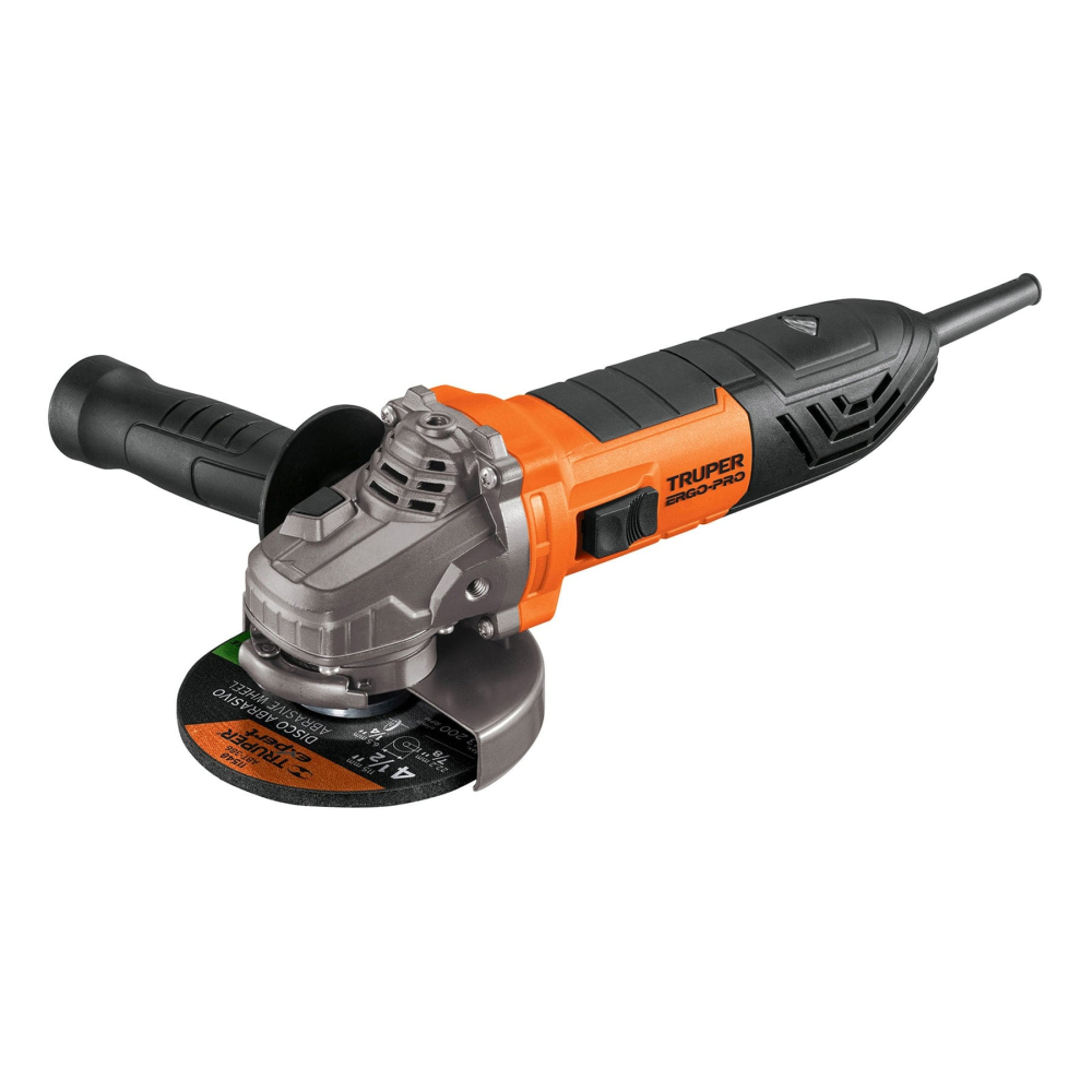 Esmeriladora angular 4-1/2', 950W, TRUPER ERGO PRO ERGO-4590