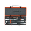 Juego de 18 herramientas cuadro 1/2' mm para mecánico JD-1/2X19M