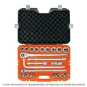 Juego de 23 herramientas cuadro 3/4' std para mecánico JD-3/4X24P