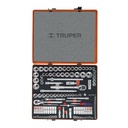 Juego 135 herramientas 1/4', 3/8' y 1/2' std y mm p/mecánico JD-135MP