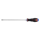 Desarmador de cruz 3/16' x 8' mango Comfort Grip, TRUPER DP-3/16X8B