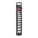 Juego de 10 dados cuadro 1/4' std, TRUPER JD-1/4X10P