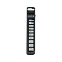Juego de 10 dados cuadro 1/4' mm, TRUPER JD-1/4X10M