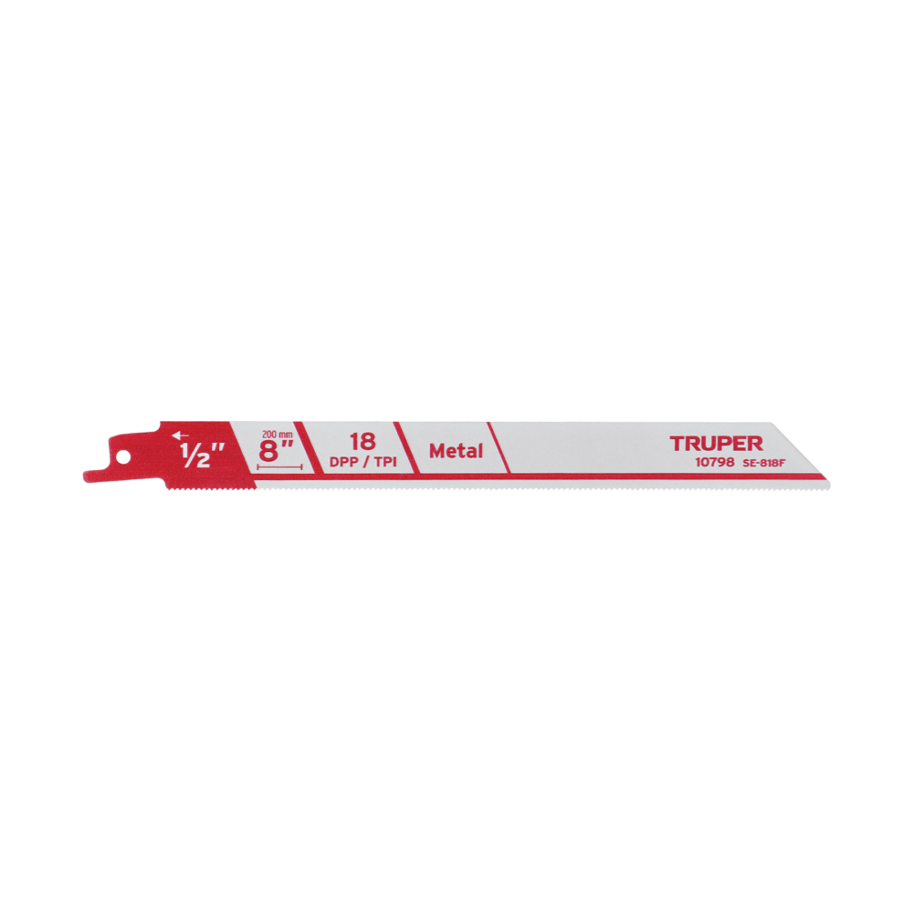 Blíster con 2 seguetas sierra sable 8' 18 DPP para metal SE-818F