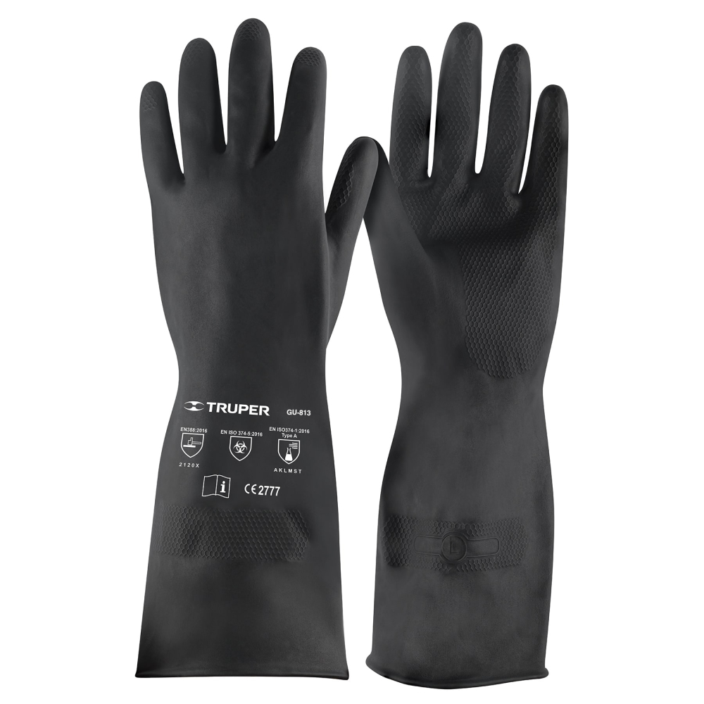 Guantes de neopreno para manejo de químicos, G, TRUPER GU-813