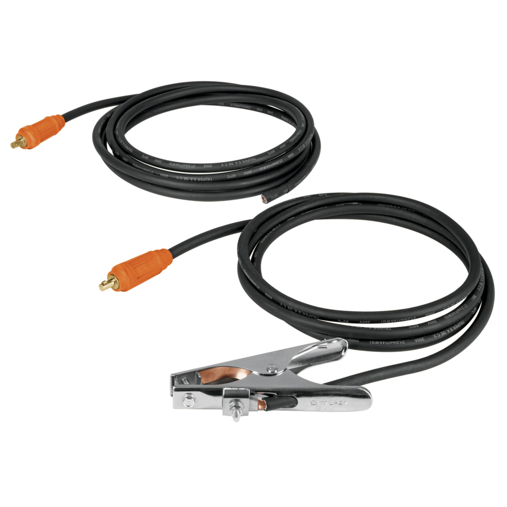 Cables con pinza a tierra p/SOT-250A y 250C, 250 A, TRUPER CAB-250A