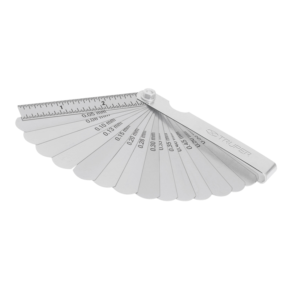 Calibrador de 15 hojas std / mm, TRUPER CAL-15