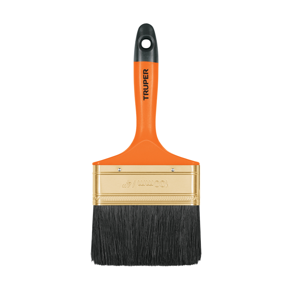 Brocha profesional de 4' con mango de plástico, TRUPER BRT-4