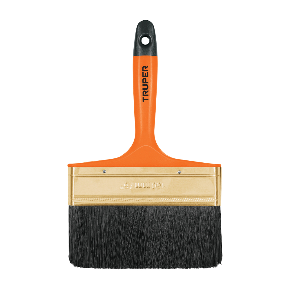 Brocha profesional de 6' con mango de plástico, TRUPER BRT-6