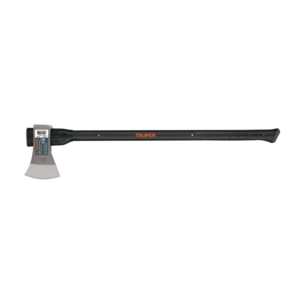Hacha labor entera 3 lb, mango de fibra de vidrio 36',TRUPER LE-3M