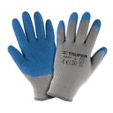 Guantes de poliéster recubiertos de látex, M, TRUPER GU-412