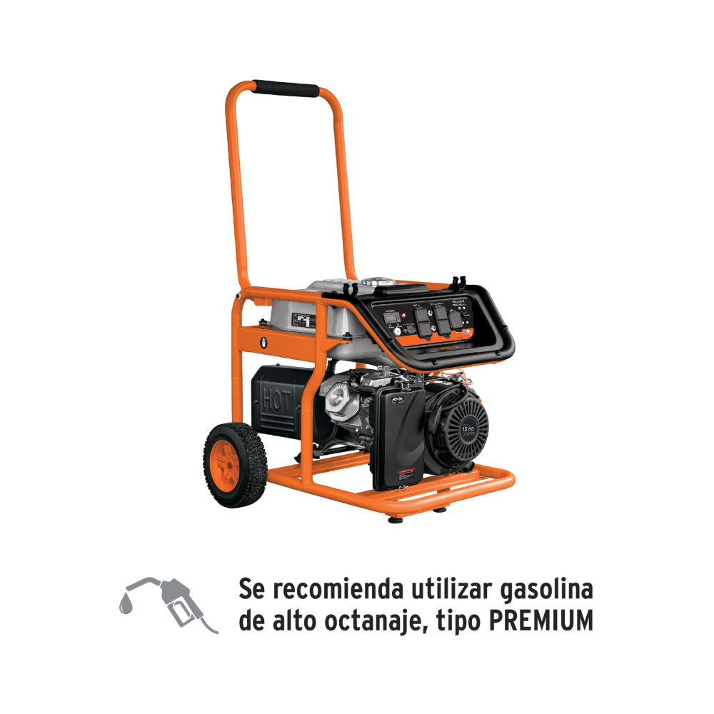 Generador portátil 5.5 kW motor a gasolina, TRUPER GEN-55X
