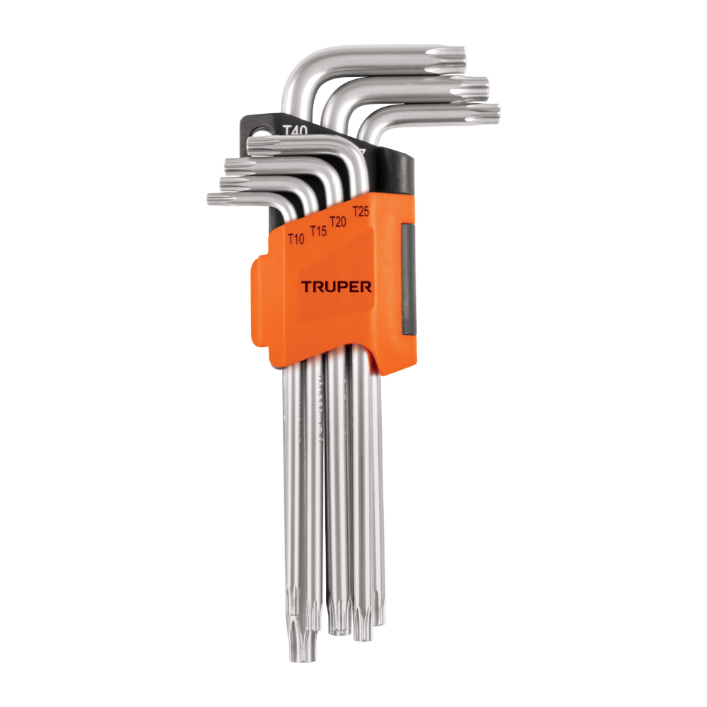 Juego de 7 llaves torx largas con organizador abatible TORX-7L