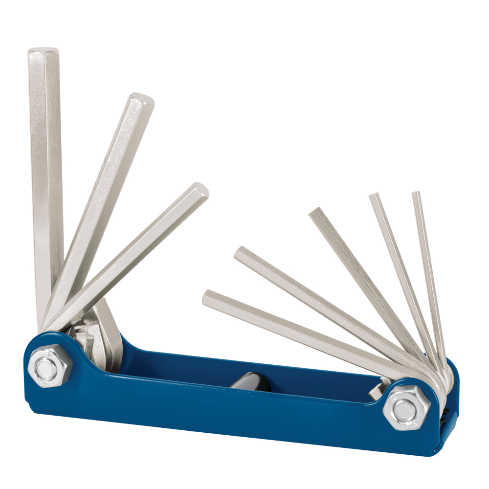 Juego de 8 llaves hexagonales mm, tipo navaja, TRUPER ALL-8M