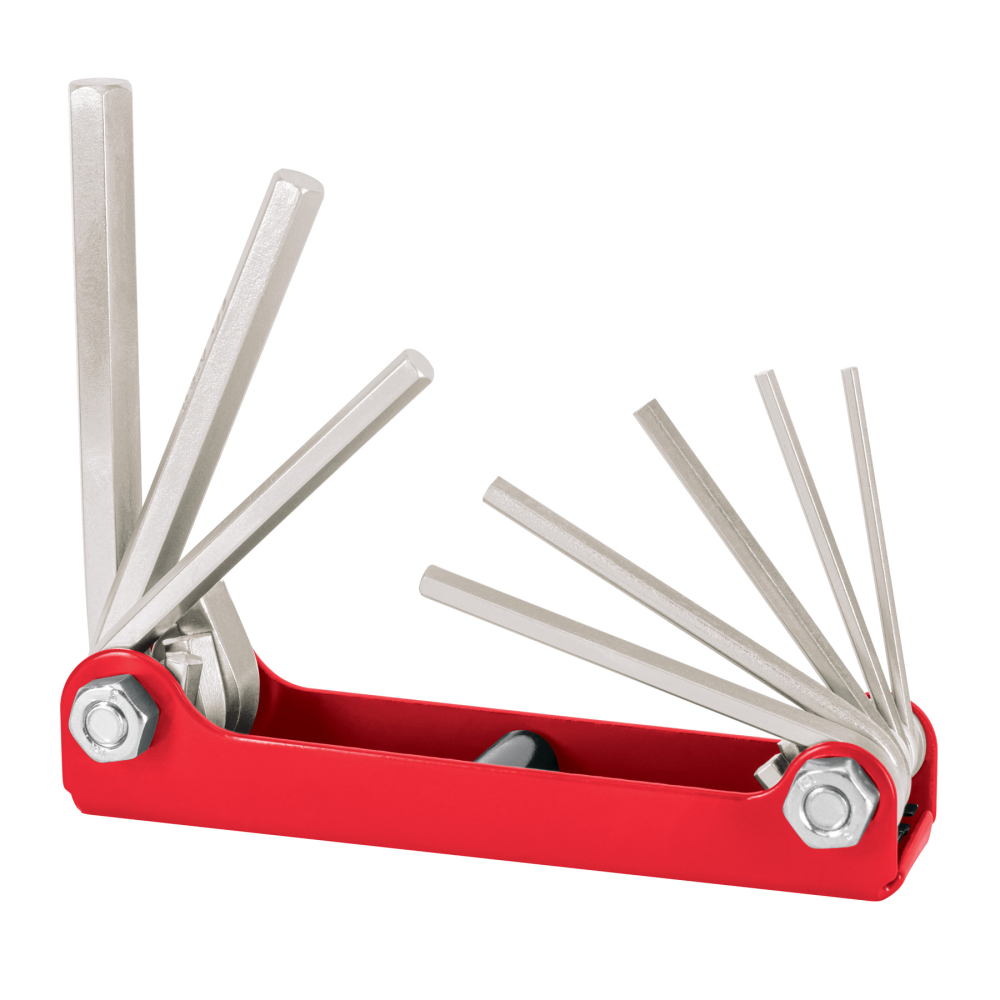 Juego de 8 llaves hexagonales std, tipo navaja, TRUPER ALL-8P