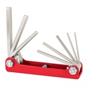 Juego de 8 llaves hexagonales std, tipo navaja, TRUPER ALL-8P
