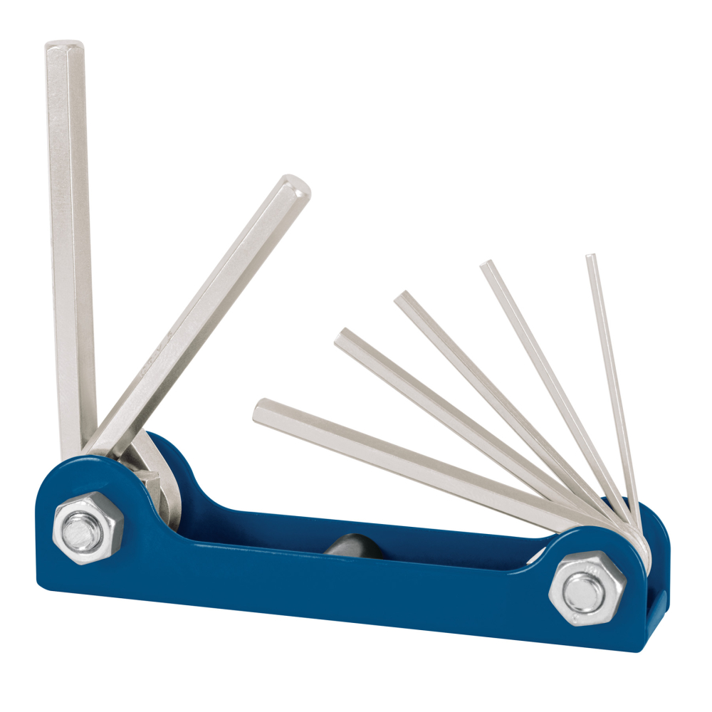Juego de 7 llaves hexagonales mm, tipo navaja, TRUPER ALL-7M
