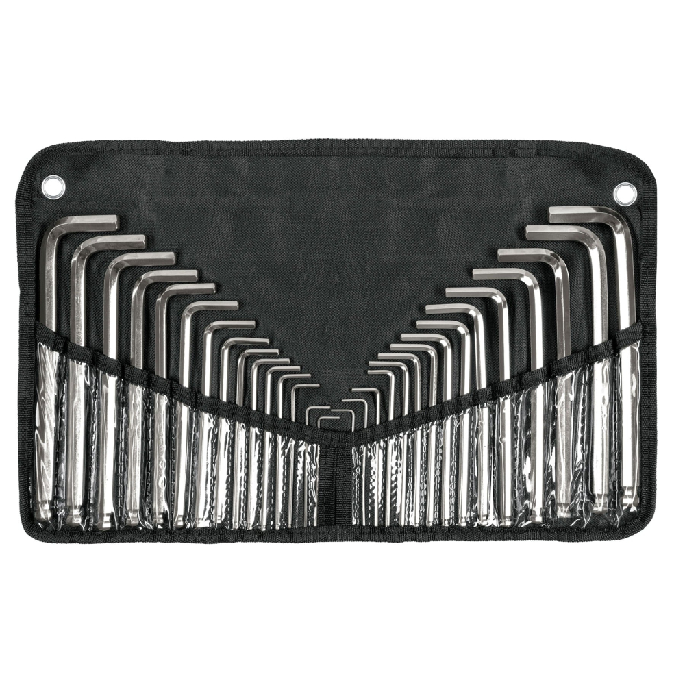 Juego de 30 llaves hexagonales mixtas, largas, punta de bola ALL-30