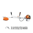 Desmalezadora a gasolina 52 cc mango tipo 'bici' 18', TRUPER DES-520