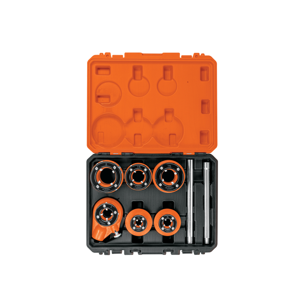 Juego de 7 tarrajas para tubo de 1/2' a 2', Truper Expert T-852X