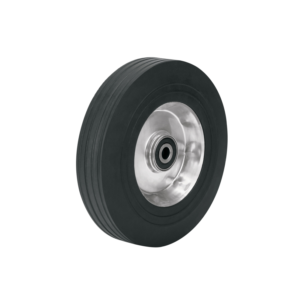Rueda de hule sólido 10', rin de acero, doble balero, TRUPER LLH-10L