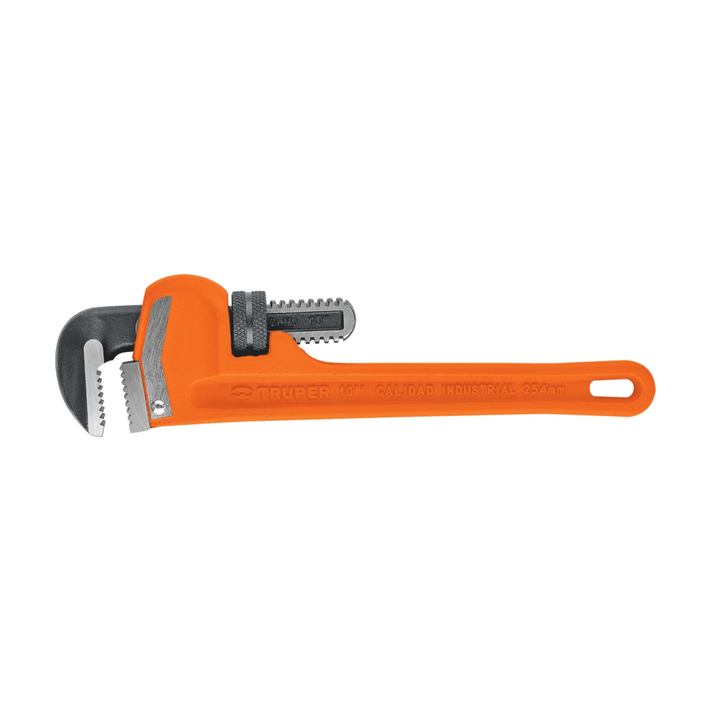 Llave stilson 10' cuerpo robusto de hierro dúctil, TRUPER STI-10